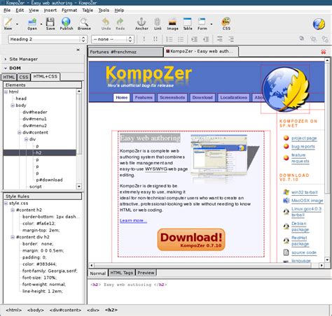 kompozme|KompoZer .
